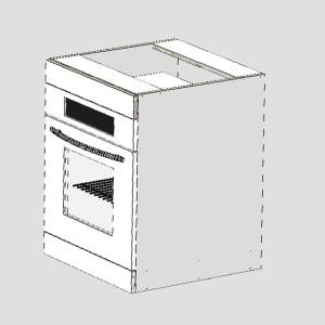 Base Oven Cabinet 600mm