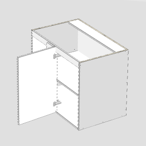Base Right Blind Single Door Cabinet