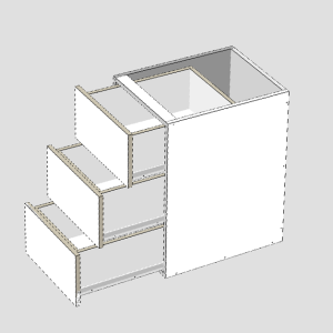 STANDARD 3 DRAWERS CABINET