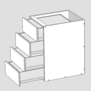 STANDARD 4 DRAWERS CABINET