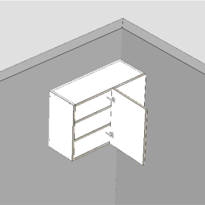Top Left Blind single Door Cabinet