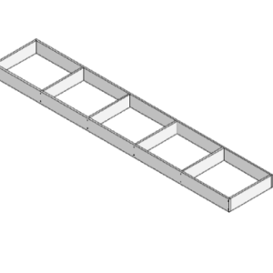 WHITE MELAMINE KICKER BOX