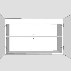 Double Door Wall Hung Vanity