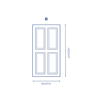 Glass Door Frame - B