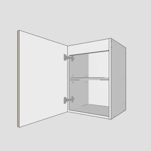 Single Left Door Wall Hung Vanity