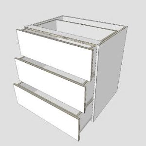 Standard 3 Drawers Floor Vanity