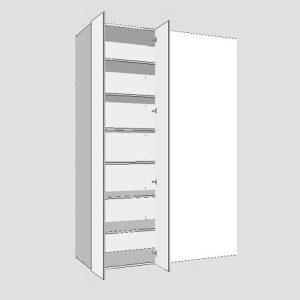 Tall Blind DOUble door Left corner cabinet